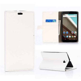 Stand Wallet Case - Nexus 6 (valkoinen)