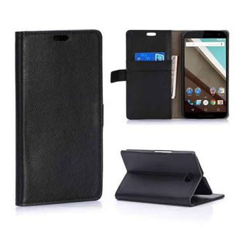 Stand Wallet Case - Nexus 6 (musta)