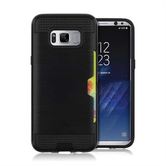 Viileä TPU-liukukansi ja muovi Samsung Galaxy S8: lle - musta