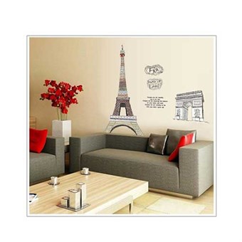 TipTop Wallstickers Eiffel-torni ja Arc de Triumph -suunnittelu