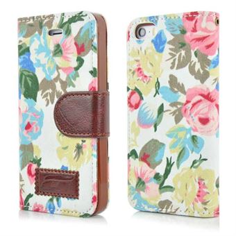 Flower Premium Case iPhone 5 / iPhone 5S / iPhone SE 2013 - Valkoinen