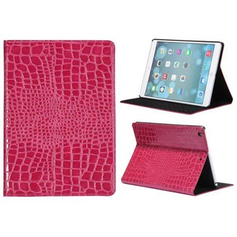 Crocodile iPad Air 1 nahkakotelo (magenta)