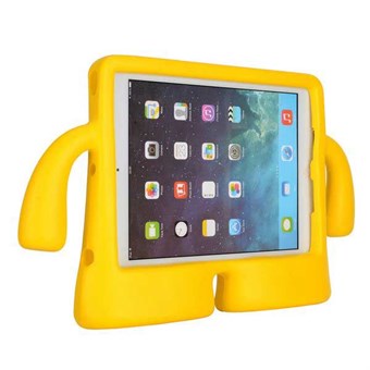 Iskunkestävä 3D iMuzzy -kotelo iPad Air 1 / iPad Air 2 / iPad Pro 9.7 / iPad 9.7 - keltainen
