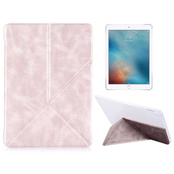 Pipilu X-Level iPad Pro 9.7 nahkakotelo M-nukkumistoiminto vaaleanpunainen