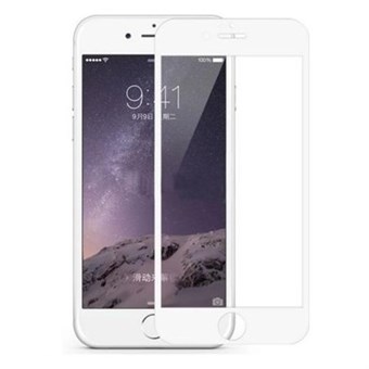 Räjähdyssuojattu iPhone 7 / iPhone 8 / iPhone SE Täysi Peittävä Karkaistu Lasi Valkoisella Reunalla