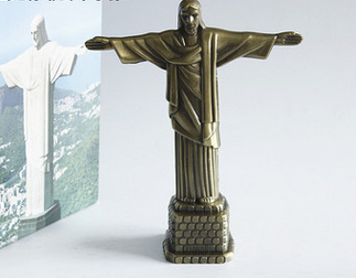 Jeesus - Kristus Vapahtaja - Rio de Janeiro Brasilia - 18,5 cm - Koristeellinen figuuri