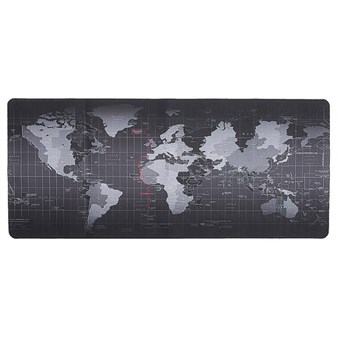 Hiirimatto XXL maailmankartalla / Gamer Pad - 80 x 30 cm - Black Edition