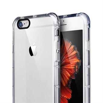 Crystal iskunkestävä silikonikuori iPhone 6 / iPhone 6S -puhelimelle - läpinäkyvä