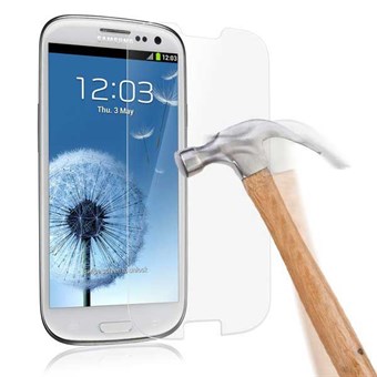Räjähdyssuojattu karkaistu lasi Samsung Galaxy S3:lle (Myydyin)