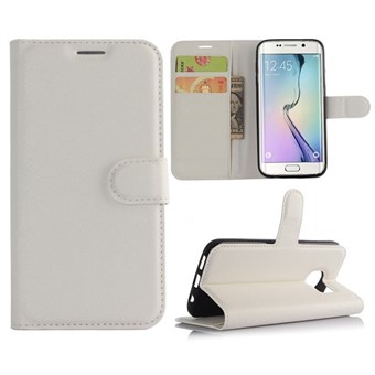 Klassinen luottokorttikotelo Galaxy S7 Edge Cover (valkoinen)