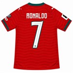 Lasten Cristiano Ronaldo Maajoukkue Nro 7 Jalkapallosetti – Paita ja Shortsit – koko 116–122 cm, 6–7 vuotta