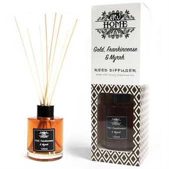 LuXury Reed diffuusori - kultaa, suitsuketta ja mirhaa - 120 ml