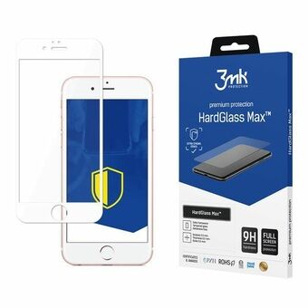 3MK HardGlass Max iPhone 6 Plus valkoinen valkoinen, koko näytön lasi