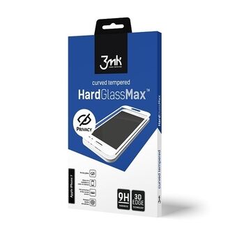 3MK Glass Max Privacy iPhone X musta musta, FullScreen Glass Privacy