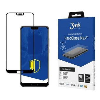 3MK HardGlass Max Honor 10 musta / musta, koko näytön lasi