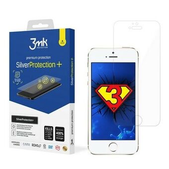 3MK Silver Protect + iPhone 5 / 5S / SE Märkäasennettava antimikrobinen kalvo