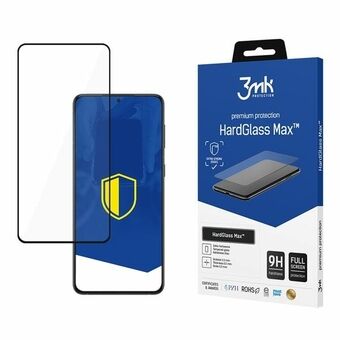 3MK HardGlass Max Sam S906 S22 Plus musta/musta FullScreen-lasi