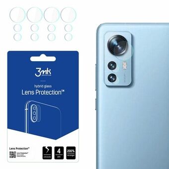 3MK Linssisuojus Xiaomi 12/12X, kameran linssisuoja 4 kpl