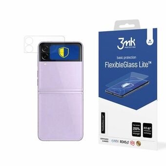 3MK FlexibleGlass Lite Samsung Z Flip 3 5G on hybridi lasi, joka suojaa etuosaa.