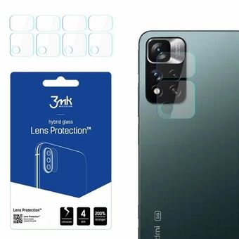 3MK Lens Protect Xiaomi Redmi Note 11 Pro + 5G Kameran linssisuoja 4 kpl.