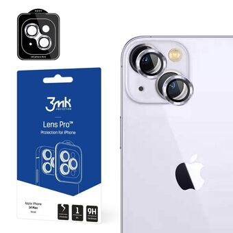 3MK Lens Protection Pro iPhone 14 Plus 6,7" violetti / violetti Kameran linssisuoja asennuskehyksellä 1 kpl.