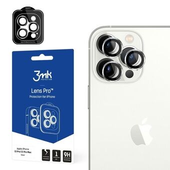 3MK Linssinsuoja Pro iPhone 13 Pro / 13 Pro Max, harmaa/grafiitinharmaa, linssin suojaus kameran kehyksellä 1kpl.