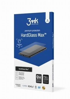3MK HardGlass Max Xiaomi Redmi Note 12 musta/musta, koko näytön lasi