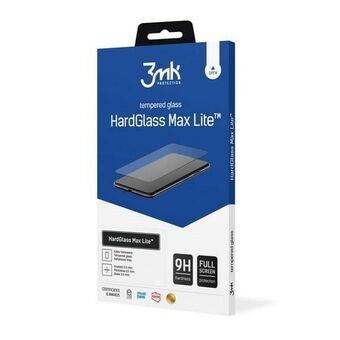 3MK HardGlass Max Lite Moto G52 musta, FullScreen Glass Lite