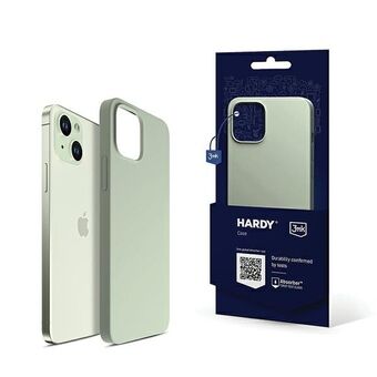 3MK Hardy -kotelo iPhone 15:lle, 6.1 tuumaa, vihreä, MagSafe-yhteensopiva