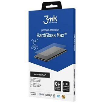 3MK HardGlass Max Sam S24 S921 musta/musta, kokoruutulasilasi