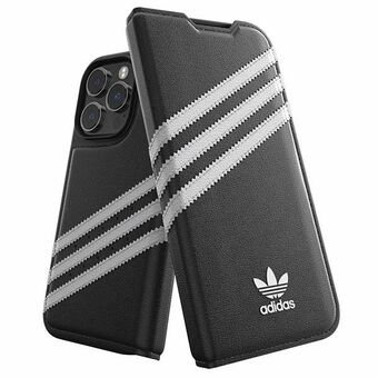 Adidas OR Booklet Case PU iPhone 14 Pro musta/valkoinen 50196