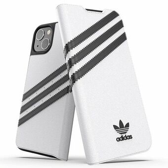 Adidas OR Booklet Cover PU iPhone 13 6,1" musta/musta valkoinen 47092
