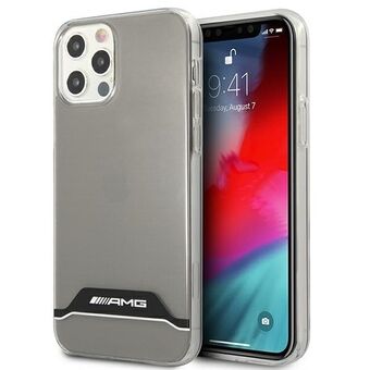 AMG AMHCP12MTCBW iPhone 12/12 Pro läpinäkyvä / läpinäkyvä kovakotelo Electroplate mustavalkoinen