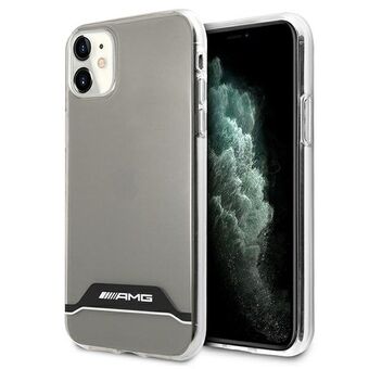 AMG AMHCN61TCBW iPhone 11 6,1" kirkas/läpinäkyvä kova kotelo Sähkölevy musta/valkoinen