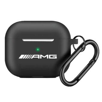 AMG AMAP2RBK AirPods Pro 2 -kansi musta/musta Silikonivalkoinen logo
