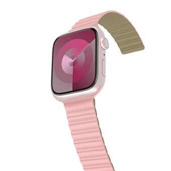 Araree Pasek Silikoniliitos Apple Watch 38/40/41mm vaaleanpunainen-vihreä/pinkki-khaki AR70-01908B