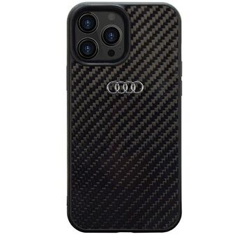 Audi Carbon Fiber iPhone 13 Pro / 13 6,1" musta/musta kovakotelo AU-TPUPCIP13P-R8/D2-BK
