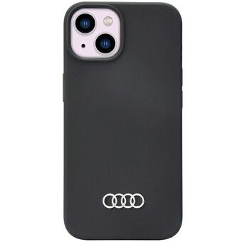 Audi Silicone Cover iPhone 14 6,1" musta/musta kovakotelo AU-LSRIP14-Q3/D1-BK