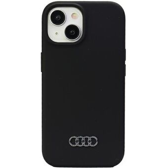 Audi Silicone -suojakuori iPhone 15 Plus 6.7" czarny/black kovakuori AU-LSRIP15M-Q3/D1-BK