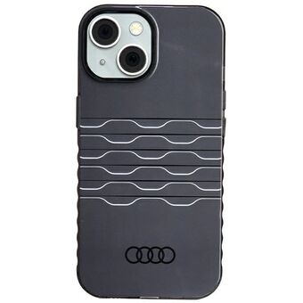 Audi IML MagSafe -kotelo iPhone 15 / 14 / 13 6.1" musta/lämmin kotelo AU-IMLMIP15-A6/D3-BK