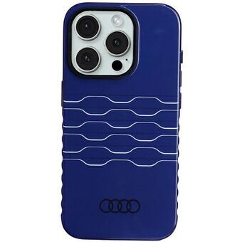 Audi IML MagSafe -kotelo iPhone 15 Pro 6.1" -puhelimelle, sininen (navyn sininen), kovakuorinen kotelo AU-IMLMIP15P-A6/D3-BE