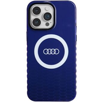 Audi IML Iso Logo MagSafe -suojakuori iPhone 14 Pro Max 6.7" niebieski/navynsininen kova kuori AU-IMLMIP14PM-Q5/D2-BE