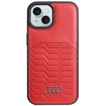 Audi keinonahkainen MagSafe iPhone 15 / 14 / 13 6.1" czerwony/red hardcase AU-TPUPCMIP15-GT/D3-RD
