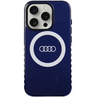 Audi IML iso logo MagSafe -kotelo iPhone 15 Pro 6.1" sininen/navyn sininen kovakotelo AU-IMLMIP15P-Q5/D2-BE