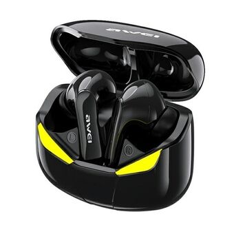 AWEI Bluetooth 5.0 T35 TWS -kuulokkeet + pelitelakka musta/musta