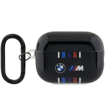 BMW BMAP222SWTK AirPods Pro 2 gen kansi musta/musta useita värillisiä viivoja