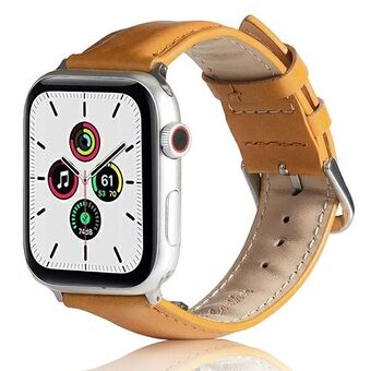 Beline Apple Watch nahkaranneke 38/40/41mm vaaleanruskea/vaaleanruskea