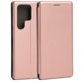Beline Book Magnetic Case Samsung S23 Ultra S918 ruusukulta/ruusukulta