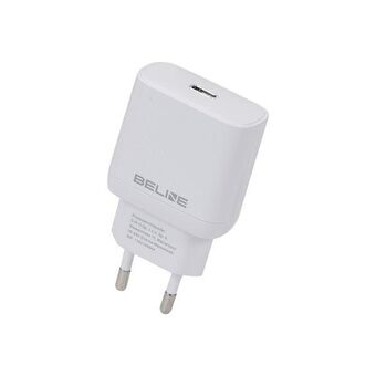 Beline Ład. siec. 1x USB-C 25W valkoinen (vain pää) PD 3.0 BLNCW25 GaN