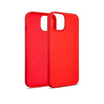 Beline Silikonikotelo iPhone 15:lle 6,1 tuuman näytöllä, punainen